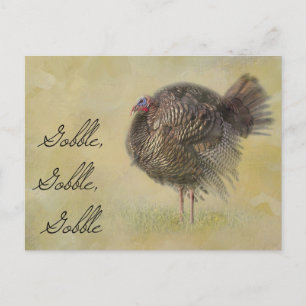 Textured Turkey Postcard