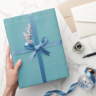 Textured Turquoise Wrapping Paper