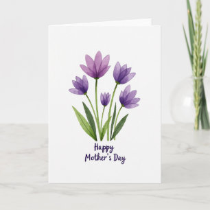 Textured Watercolor Flower Card