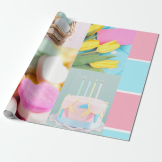 Textured Wrapping Paper Happy Birthday