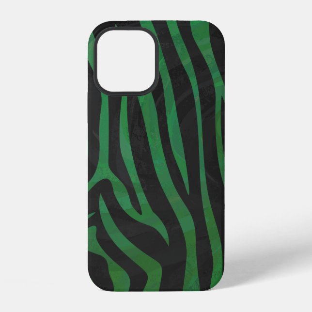 Textured Zebra Pattern iPhone Case (Back)