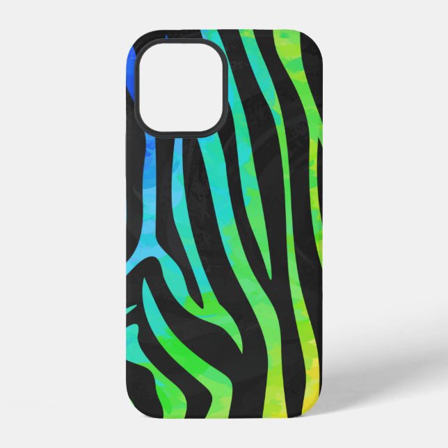 Textured Zebra Pattern iPhone Case (Back)