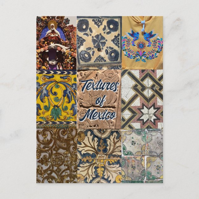 Textures of Mexico City Travel Postcard (Front)