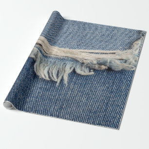 Textures ripped jeans background. wrapping paper