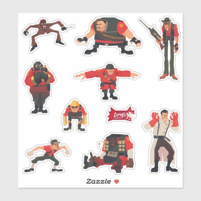 TF2 Meme mercenaries sticker set (Sheet)