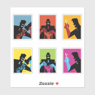 TF2 RED medic dual triptych sticker set