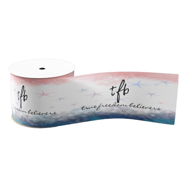 TFB American Freedom Believers Patriotic Grosgrain Ribbon (Spool)