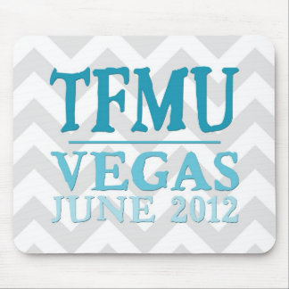 TFMU VEGAS Aqua Chevron Mousepad