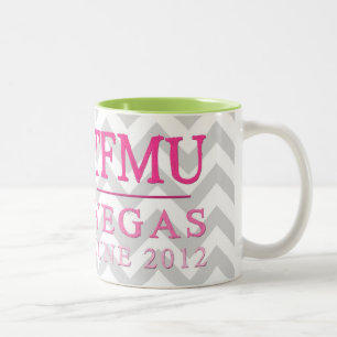TFMU VEGAS Pink Chevron Mug