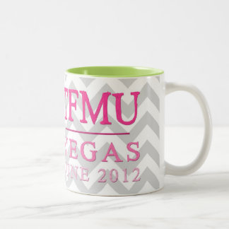 TFMU VEGAS Pink Chevron Mug