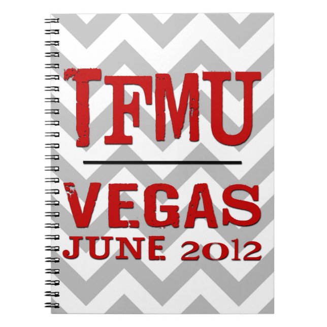 TFMU VEGAS Red Chevron Notebook (Front)