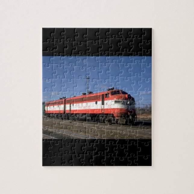 TFrisco EMD F-7A #50, with B_Trains Jigsaw Puzzle (Vertical)