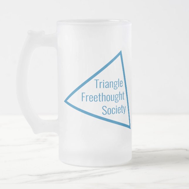 TFS Hold My Beer  Frosted Glass Beer Mug (Left)