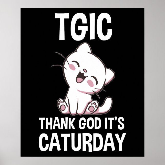TGIC Thank God It's Caturday Poster (Front)