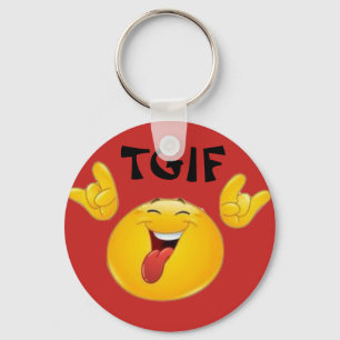 TGIF Emojis Key Ring