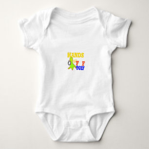 "TGIF Hands Off" Funky humor Merch Design  Baby Bodysuit