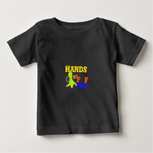 "TGIF Hands Off" Funky humor Merch Design Baby T-Shirt