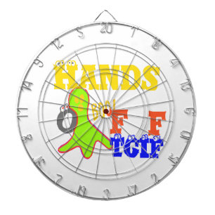 "TGIF Hands Off" Funky humor Merch Design  Dartboard