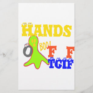 "TGIF Hands Off" Funky humor Merch Design  Stationery