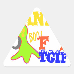 "TGIF Hands Off" Funky humor Merch Design  Triangle Sticker