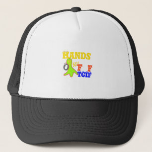 "TGIF Hands Off" Funky humor Merch Design  Trucker Hat