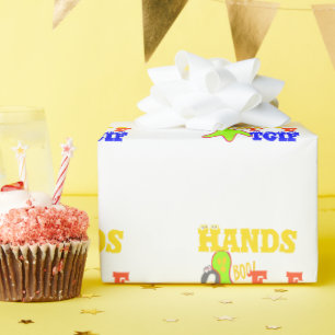"TGIF Hands Off" Funky humor Merch Design  Wrapping Paper