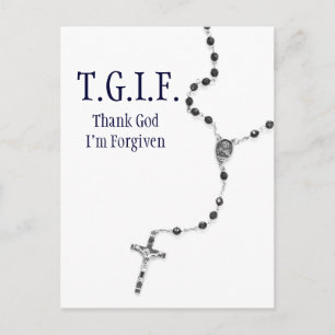 TGIF Rosary Postcard