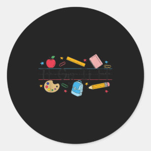 Tgif Teacher Alphabet Kindergarten Teacher Appreci Classic Round Sticker