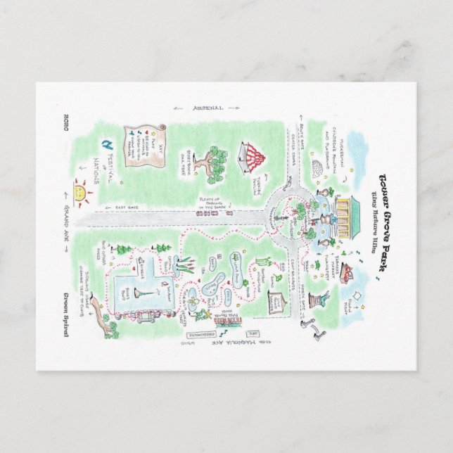 TGP Adventure Map Postcard (Front)