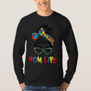 Th Autistic Autism Awareness Mum Life Women Mum 1 T-Shirt