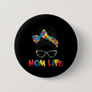 Th Autistic Autism Awareness Mum-life Women Mum Gi 6 Cm Round Badge