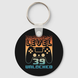 &#; th Birthday For Men Level &#; Unlocked Gamer Key Ring