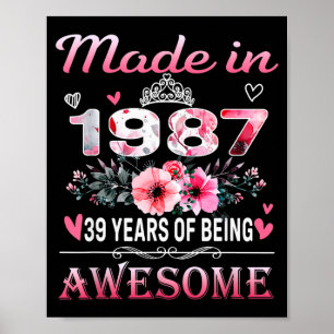 &#; th Birthday Made In 1987 &#; Years Of Being A Poster