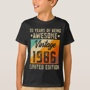 &#; th Birthday Men &#; Years Old Women 1986 Limi T-Shirt