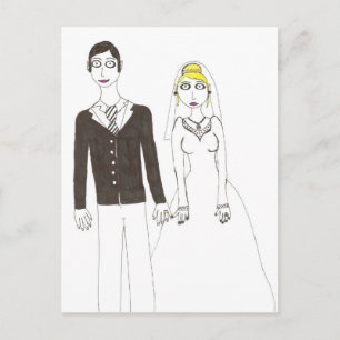 Th creepy wedding 2 postcard