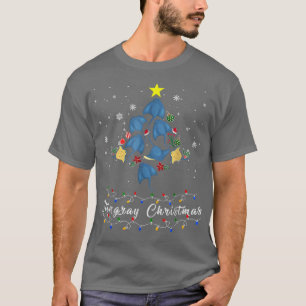 Th Cute Stingray Christmas Tree Pajama Matching Co T-Shirt