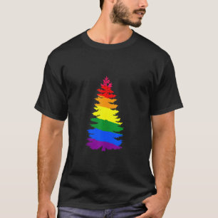 Th Merry Christmas Lgbt Community Xmas Tree  Gay T-Shirt