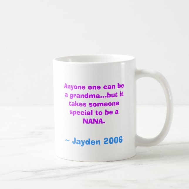 th_pwgEBblnk2, Anyone one can be a grandma...bu... Coffee Mug (Right)