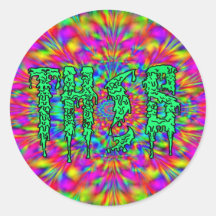 TH!S Grime Logo Trippy Stickers