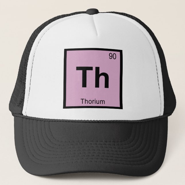 Th - Thorium Chemistry Periodic Table Symbol Trucker Hat (Front)