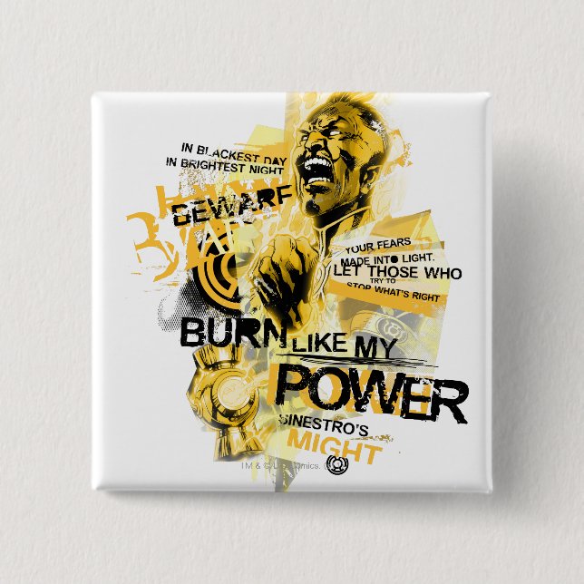 Thaal Sinestro 10 15 Cm Square Badge (Front)