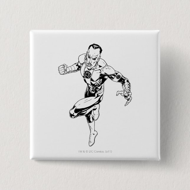 Thaal Sinestro 3 15 Cm Square Badge (Front)