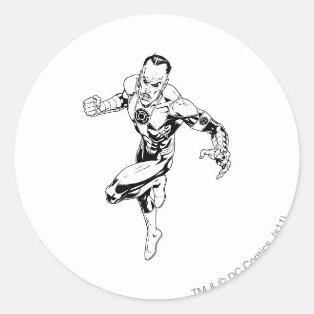 Thaal Sinestro 3 Classic Round Sticker (Front)