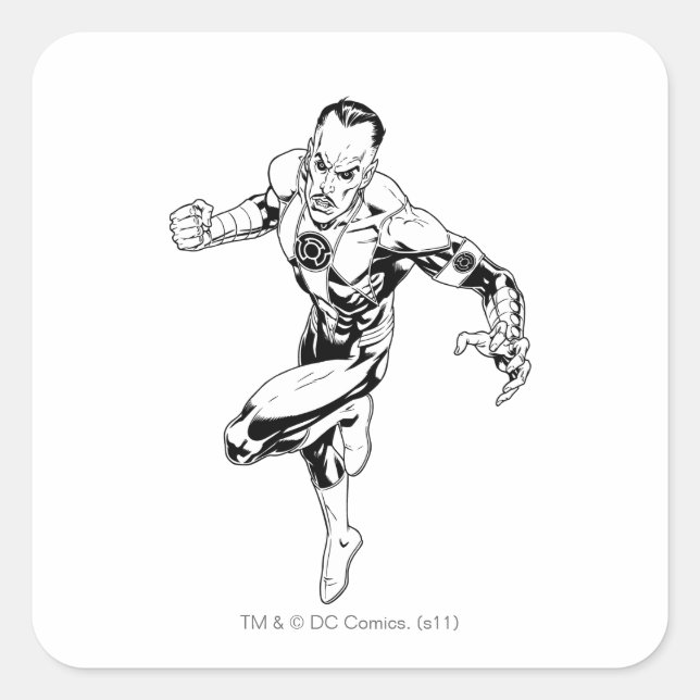 Thaal Sinestro 3 Square Sticker (Front)