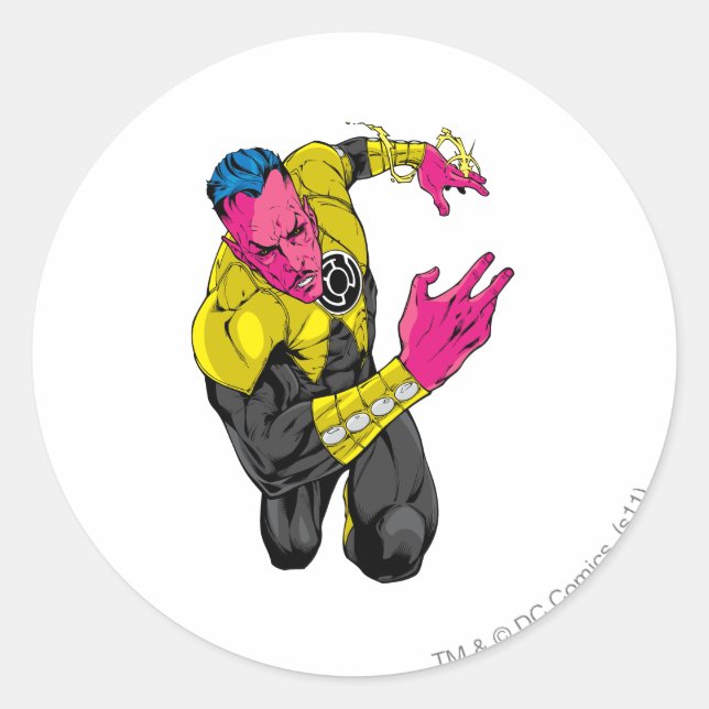 Thaal Sinestro 7 Classic Round Sticker (Front)