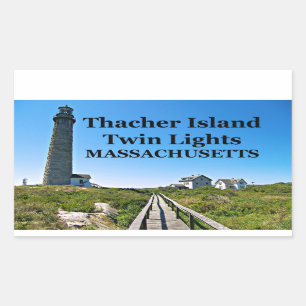 Thacher Island Twin Lights, Massachusetts Stickers