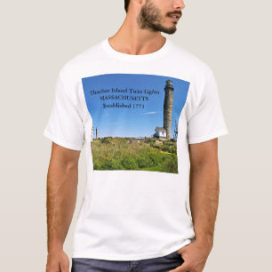 Thacher Island Twin Lights, Massachusetts T-Shirt