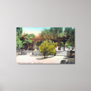 Thacher School Pergola ViewOjai, CA Canvas Print