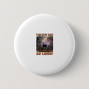 Thackery Binx Black Cat Halloween Graveyard Bats_1 6 Cm Round Badge