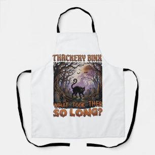 Thackery Binx Black Cat Halloween Graveyard Bats_1 Apron